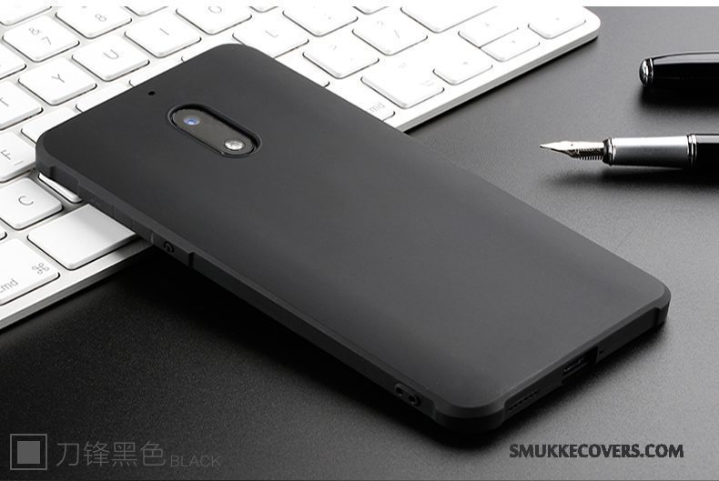 Etui Nokia 3 Silikone Nubuck Anti-fald, Cover Nokia Telefonsort Tilbud