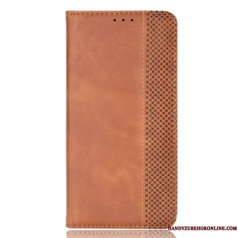 Cover Huawei Mate 50 Pro Flip Cover Vintage Læder Stil