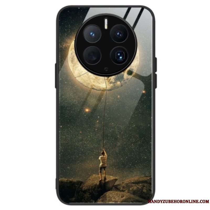 Cover Huawei Mate 50 Pro Moon Man Hærdet Glas