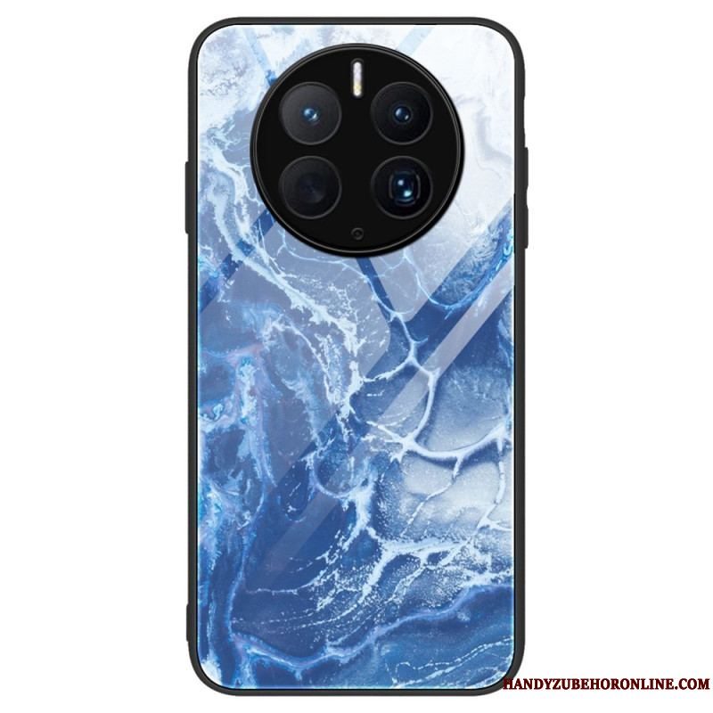 Cover Huawei Mate 50 Pro Stilfuldt Marmor Hærdet Glas