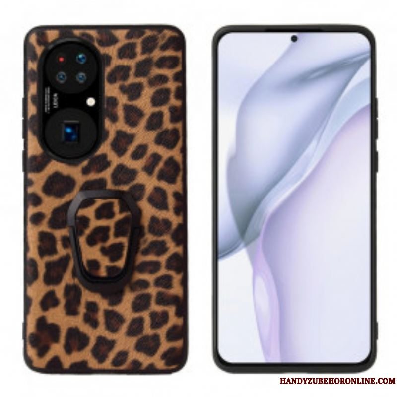 Cover Huawei P50 Leopard Stil Ring-støtte