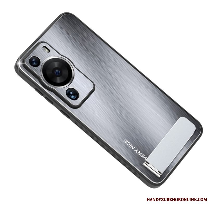 Cover Huawei P60 Pro Børstet Aluminium Med Støtte