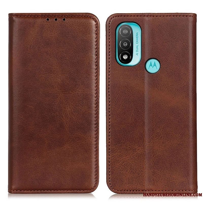 Cover Moto E40 / E30 / E20 Flip Cover Elegance Split Læder