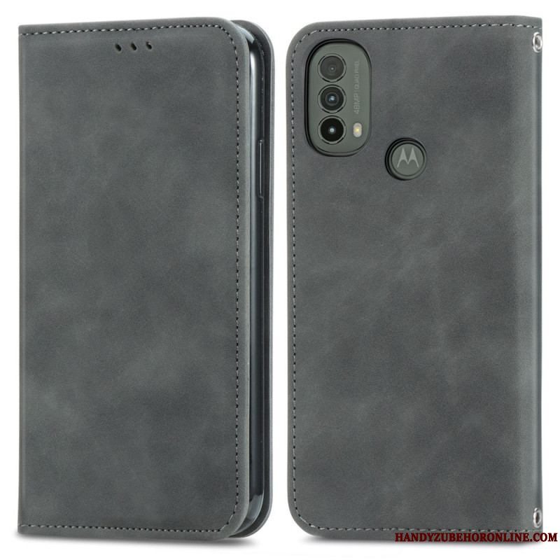 Cover Moto E40 / E30 / E20 Flip Cover Skin-touch Design