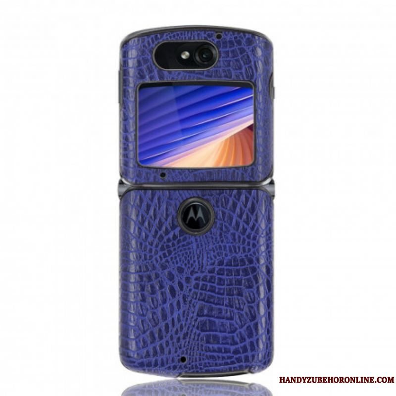 Cover Motorola Razr 5G Krokodillehudseffekt