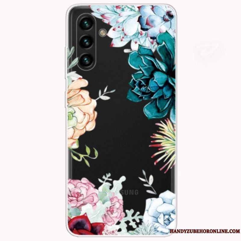 Cover Samsung Galaxy A13 5G / A04s Akvarel Blomster