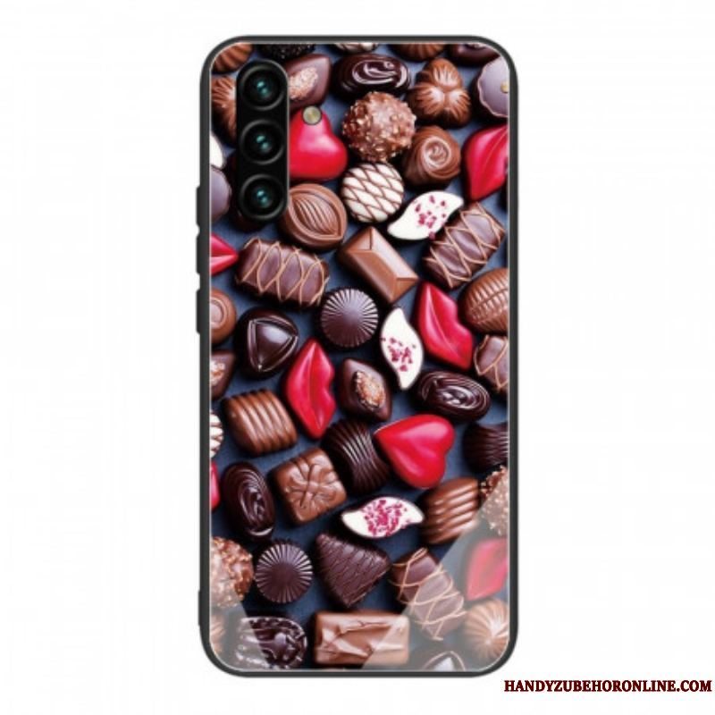 Cover Samsung Galaxy A13 5G / A04s Chokolade Hærdet Glas