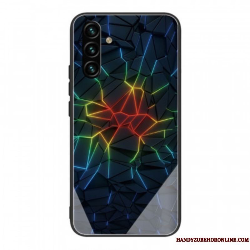 Cover Samsung Galaxy A13 5G / A04s Geometri Hærdet Glas