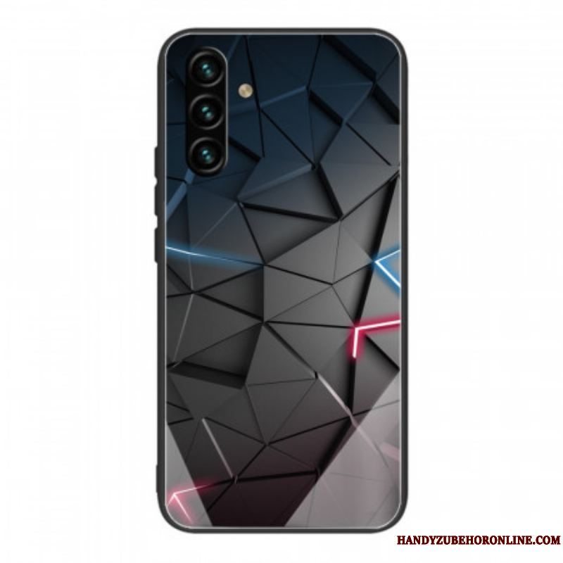 Cover Samsung Galaxy A13 5G / A04s Hærdet Glas Geometri