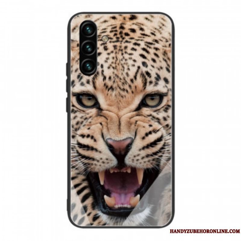 Cover Samsung Galaxy A13 5G / A04s Leopard Hærdet Glas