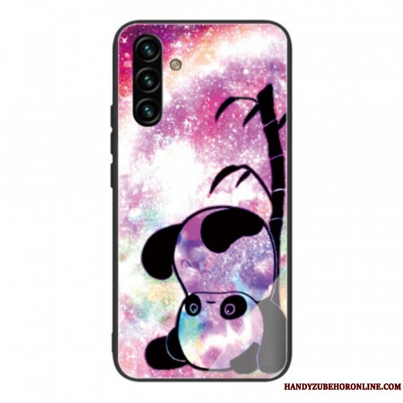 Cover Samsung Galaxy A13 5G / A04s Panda Hærdet Glas