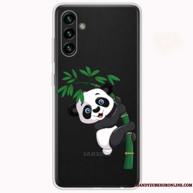 Cover Samsung Galaxy A13 5G / A04s Panda På Bambus