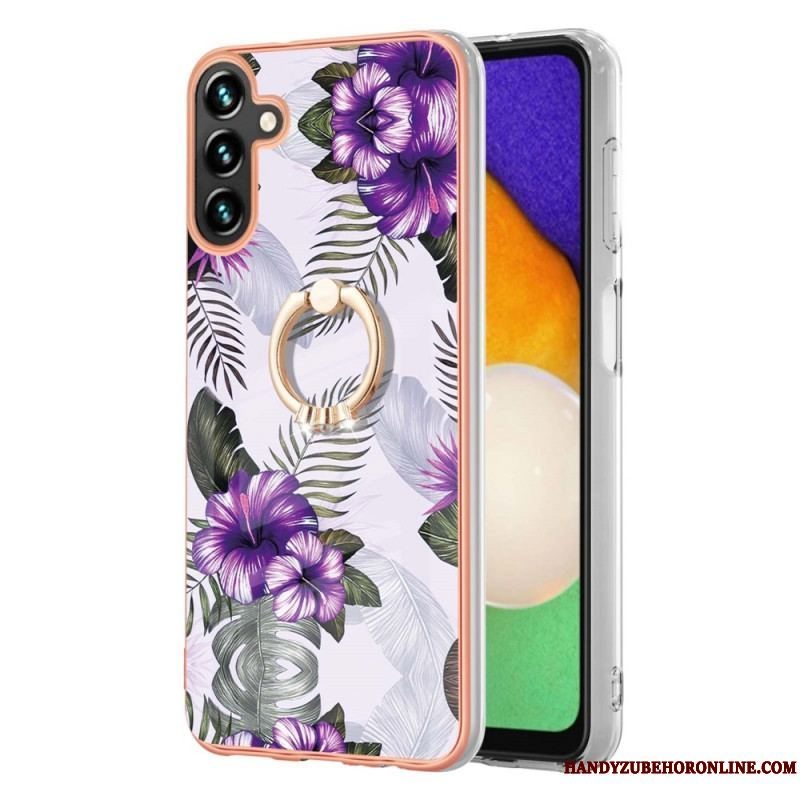 Cover Samsung Galaxy A13 5G / A04s Ring-bracket Blomster