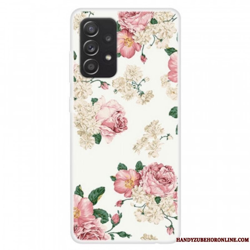 Cover Samsung Galaxy A13 Frihedsblomster