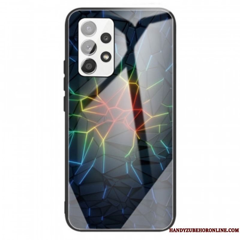 Cover Samsung Galaxy A13 Geometri Hærdet Glas