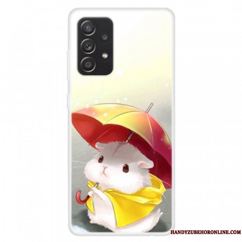 Cover Samsung Galaxy A13 Hamster I Regnen