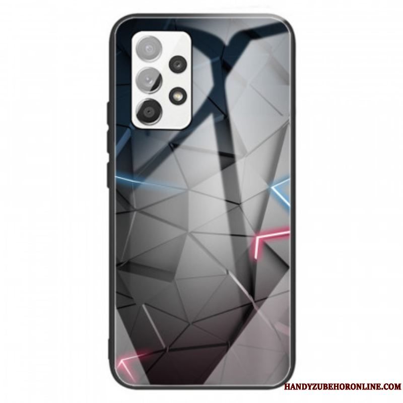 Cover Samsung Galaxy A13 Hærdet Glas Geometri