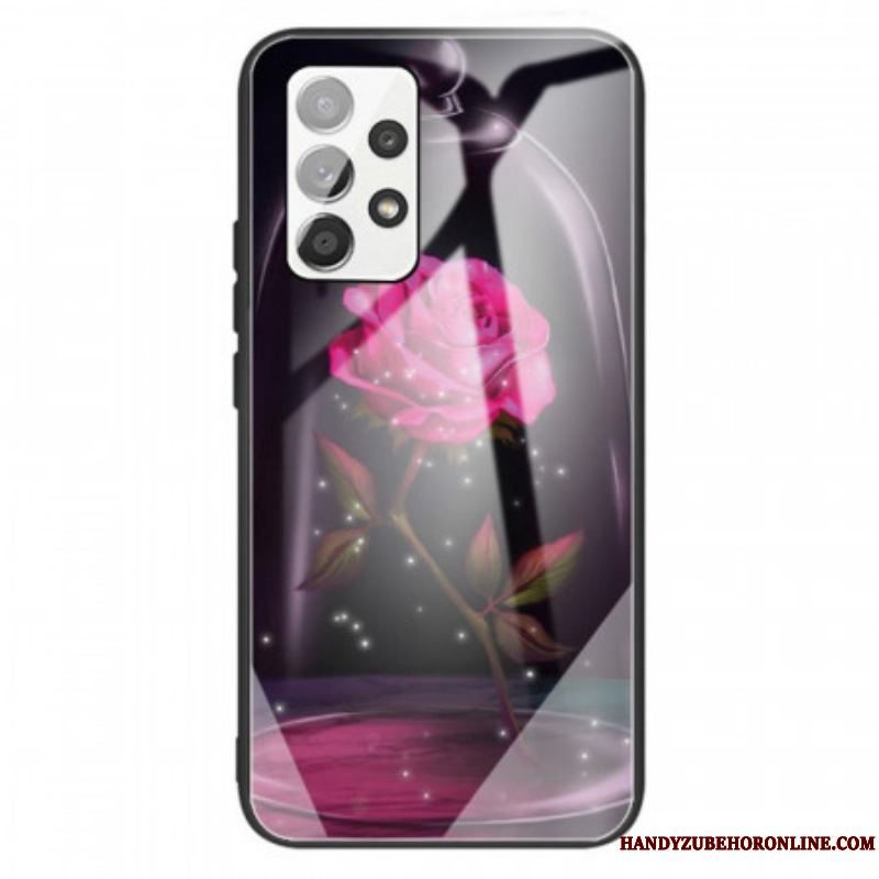 Cover Samsung Galaxy A13 Magic Pink Hærdet Glas