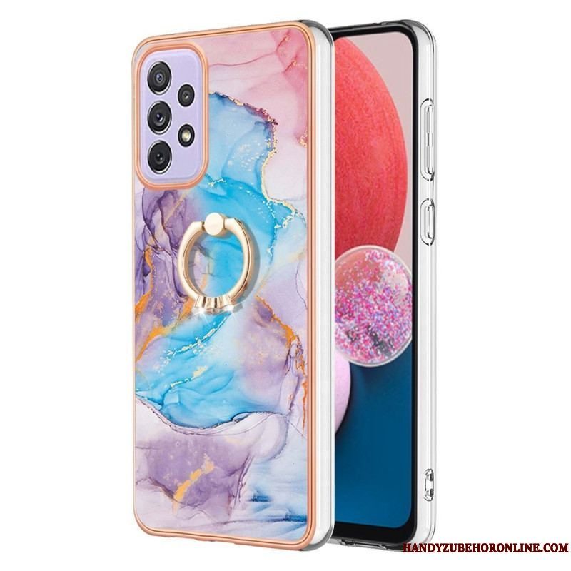 Cover Samsung Galaxy A13 Marmor Med Ringstøtte