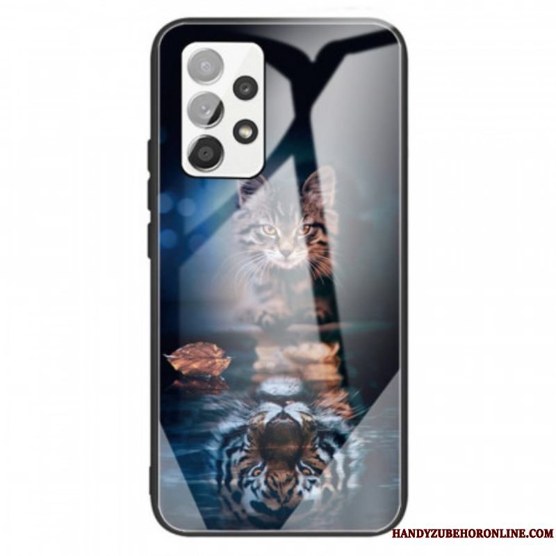 Cover Samsung Galaxy A13 Mit Tiger Hærdet Glas