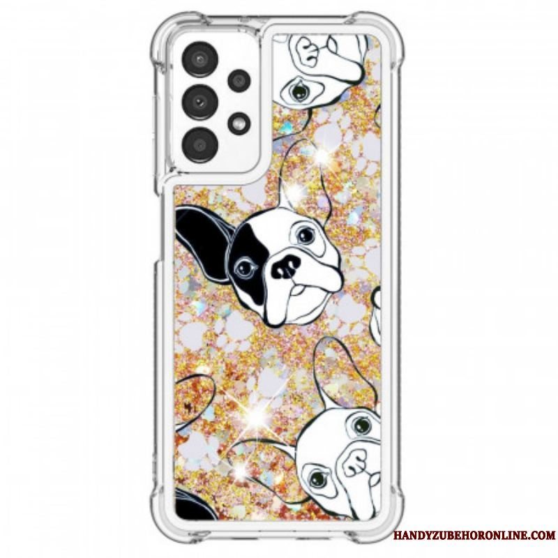 Cover Samsung Galaxy A13 Mr Hunde Pailletter