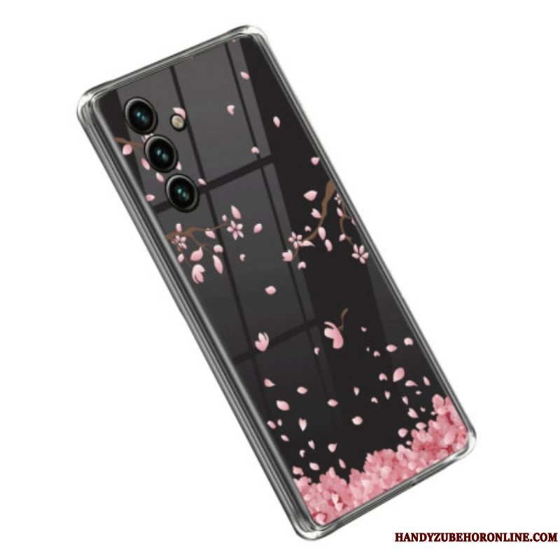 Cover Samsung Galaxy A14 / A14 5G Sømløse Lyserøde Blomster