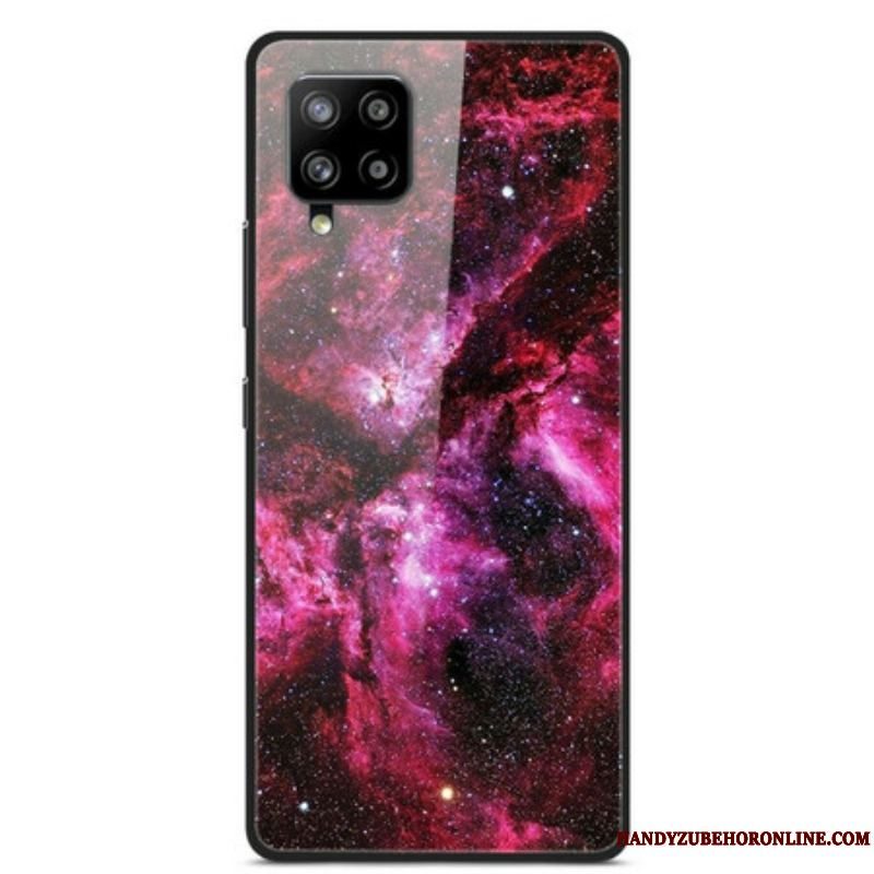 Cover Samsung Galaxy A42 5G Blomsterfe Af Hærdet Glas