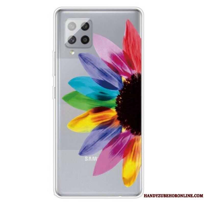 Cover Samsung Galaxy A42 5G Farverig Blomst