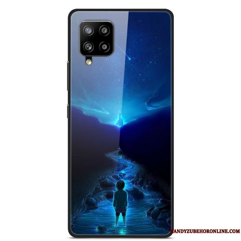 Cover Samsung Galaxy A42 5G Glas Og Silikone Dreams Of Planets