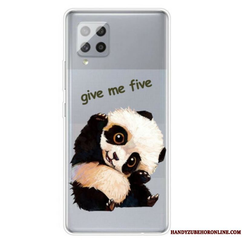 Cover Samsung Galaxy A42 5G Sømløs Panda Giv Me Five