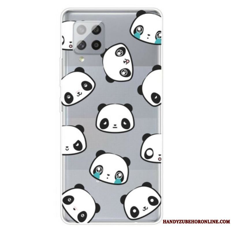 Cover Samsung Galaxy A42 5G Sømløse Sentimentale Pandaer