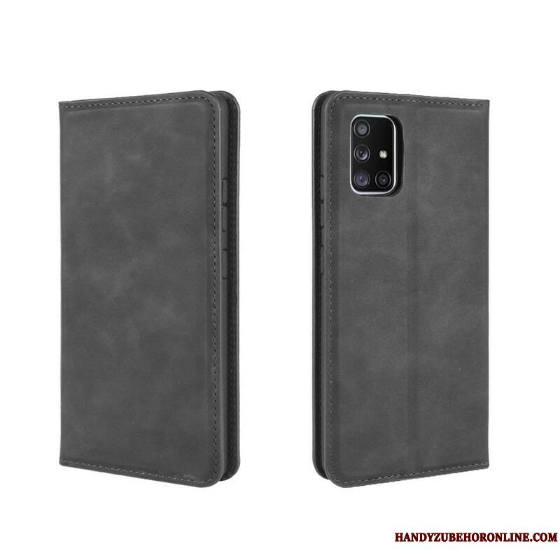 Cover Samsung Galaxy A51 5G Flip Cover Blødt Lædereffekt