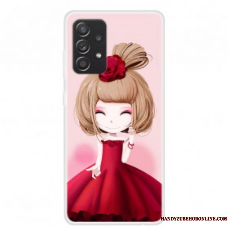 Cover Samsung Galaxy A52 4G / A52 5G / A52s 5G Manga Lady