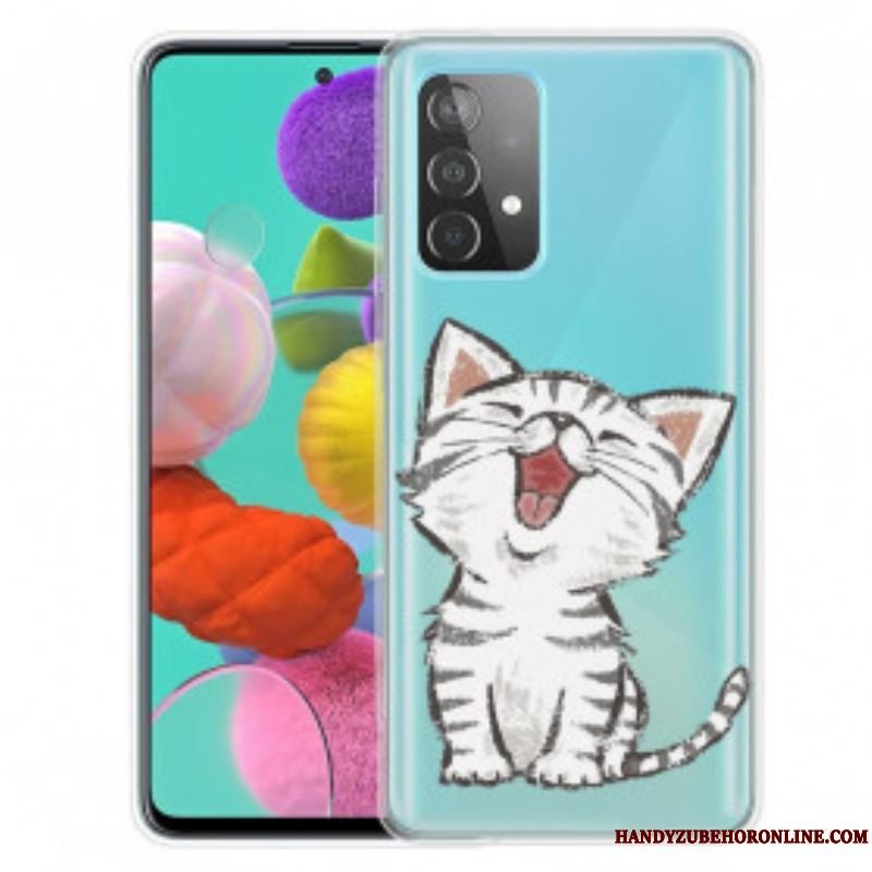 Cover Samsung Galaxy A52 4G / A52 5G / A52s 5G Sød Kat