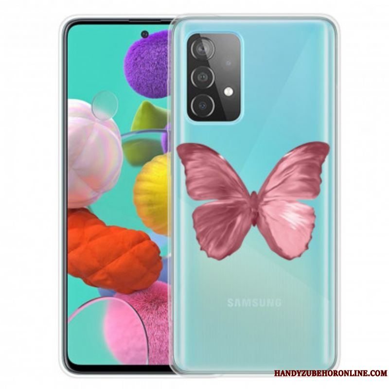 Cover Samsung Galaxy A52 4G / A52 5G / A52s 5G Vilde Sommerfugle