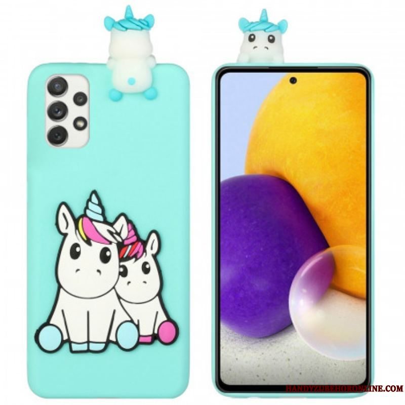 Cover Samsung Galaxy A53 5G 3d Enhjørninger