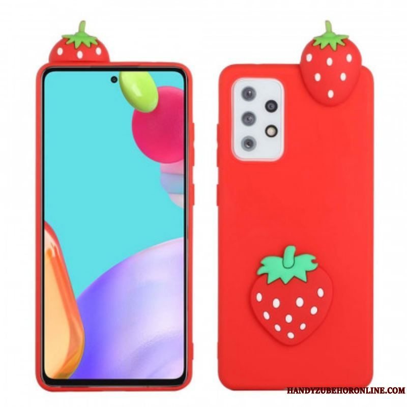 Cover Samsung Galaxy A53 5G 3d Jordbær