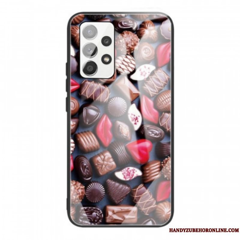 Cover Samsung Galaxy A53 5G Chokolade Af Hærdet Glas