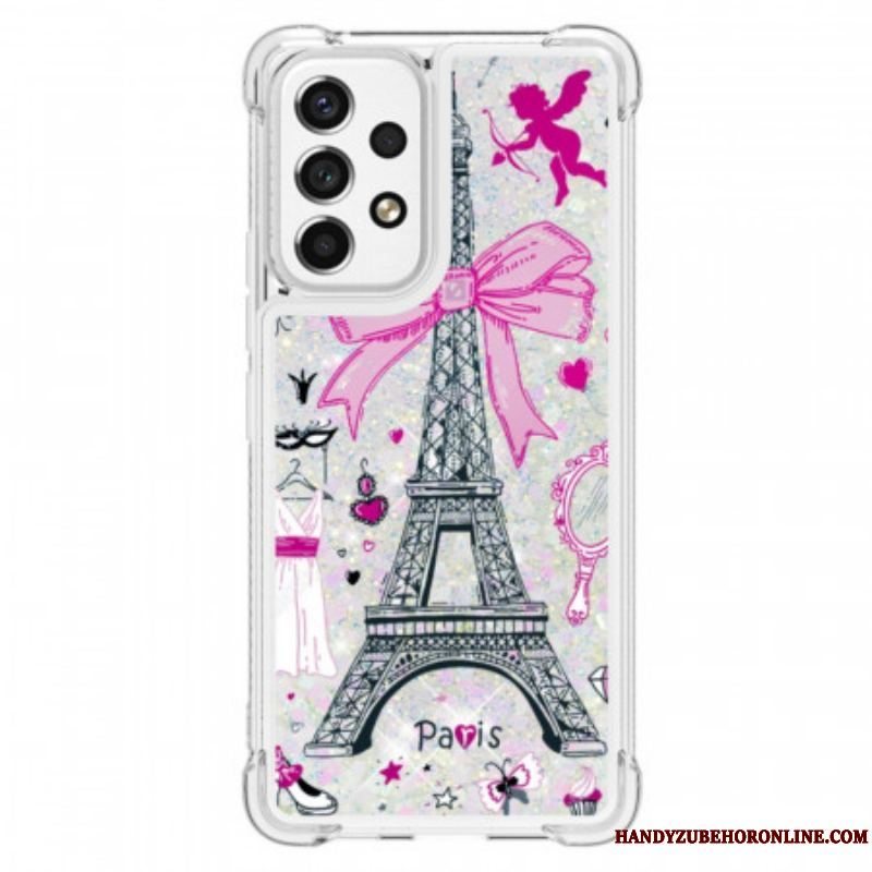 Cover Samsung Galaxy A53 5G Eiffeltårnets Pailletter