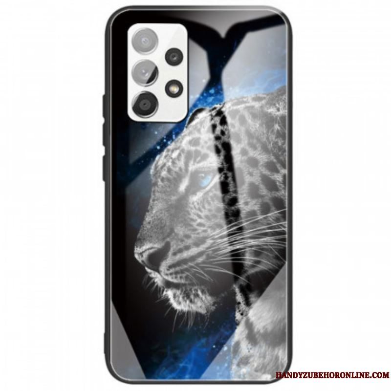 Cover Samsung Galaxy A53 5G Feline Face Hærdet Glas