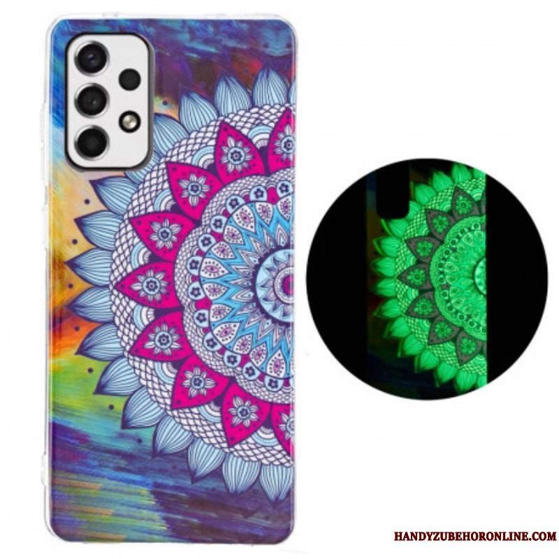 Cover Samsung Galaxy A53 5G Fluorescerende Farverig Mandala