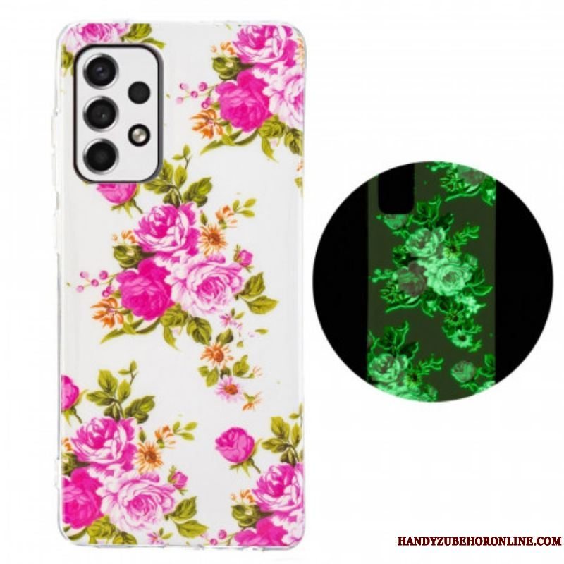 Cover Samsung Galaxy A53 5G Fluorescerende Liberty-blomster