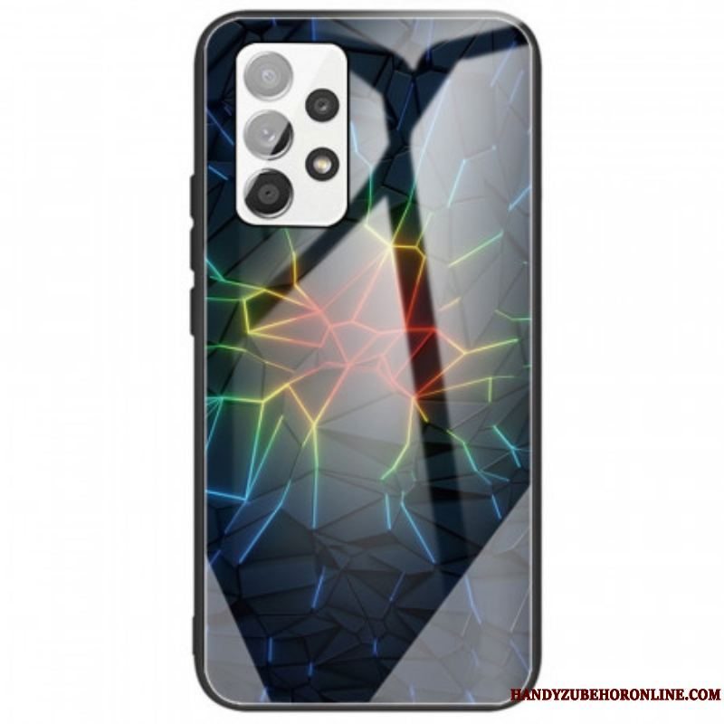 Cover Samsung Galaxy A53 5G Geometri Hærdet Glas