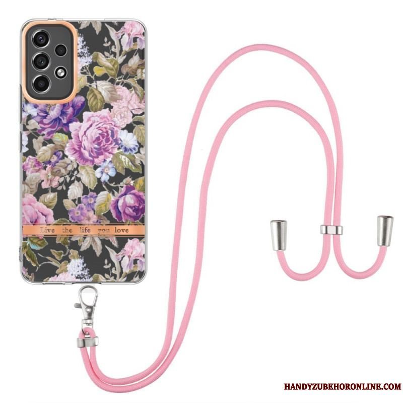 Cover Samsung Galaxy A53 5G Med Snor Blomstersnor