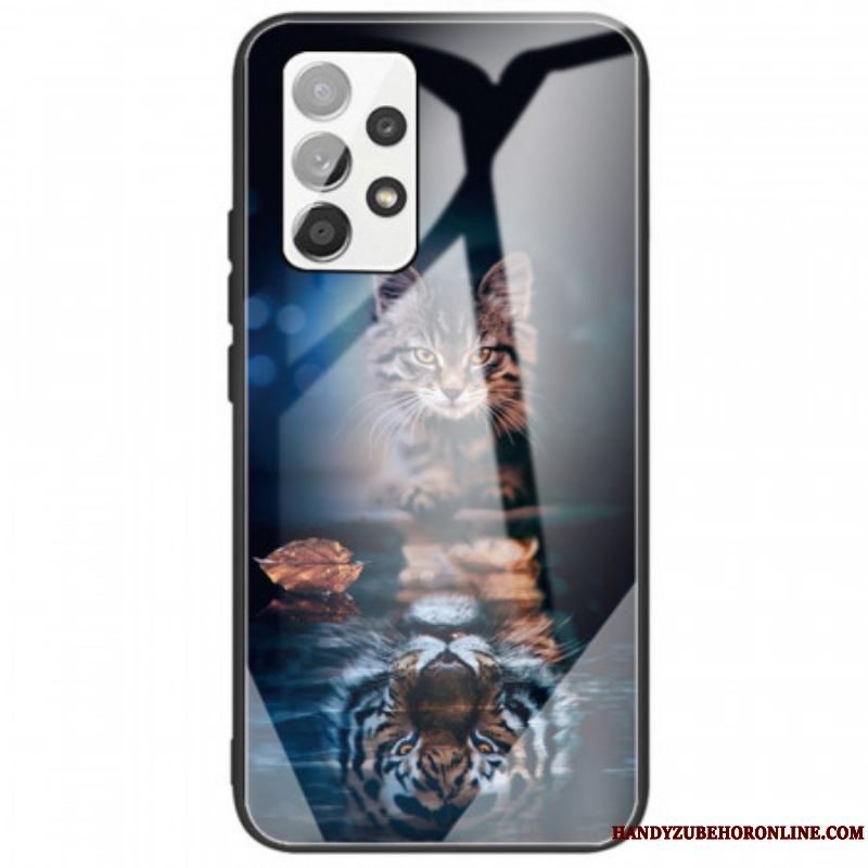 Cover Samsung Galaxy A53 5G Mit Tiger Hærdet Glas