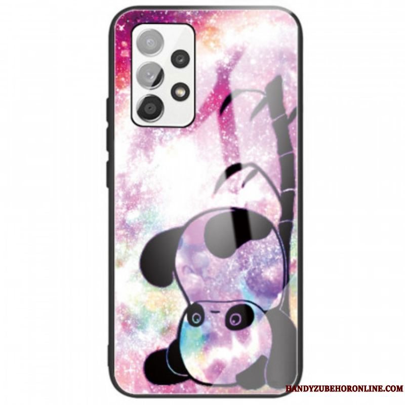 Cover Samsung Galaxy A53 5G Panda Hærdet Glas