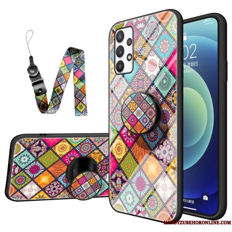 Cover Samsung Galaxy A53 5G Patchwork Magnetisk Holder