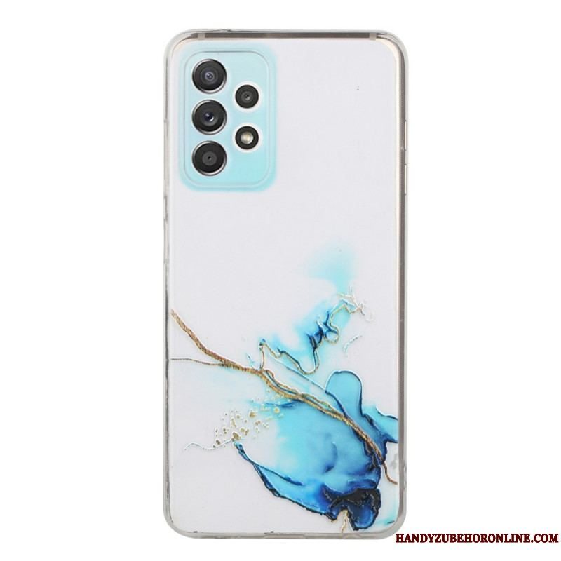 Cover Samsung Galaxy A53 5G Silikone Marmor Effekt