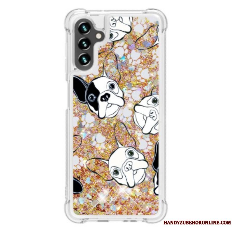 Cover Samsung Galaxy A54 5G Mr Hunde Pailletter