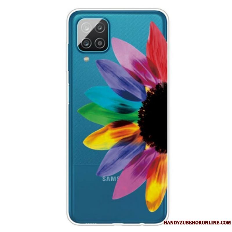 Cover Samsung Galaxy M12 / A12 Farverig Blomst